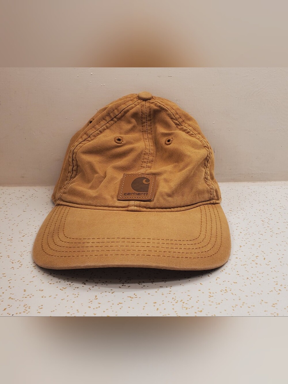 Carhartt Men's Solid Khaki Brown Baseball Cap Hat, One Size